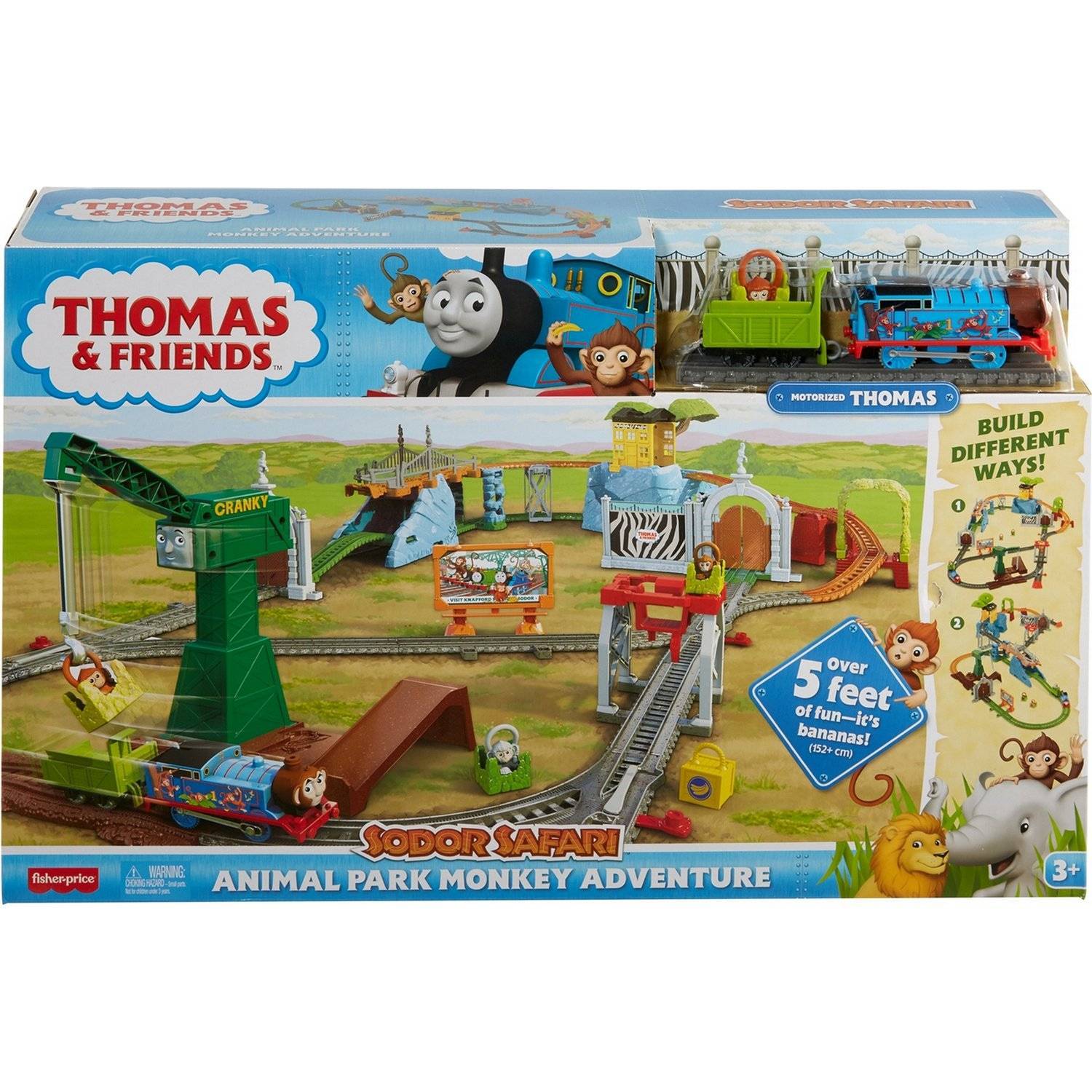 Игровой набор Thomas & Friends Трек-мастер Парк с животными Приключения  обезьянок GLK81 – купить в Москве, цены в интернет-магазинах на Мегамаркет