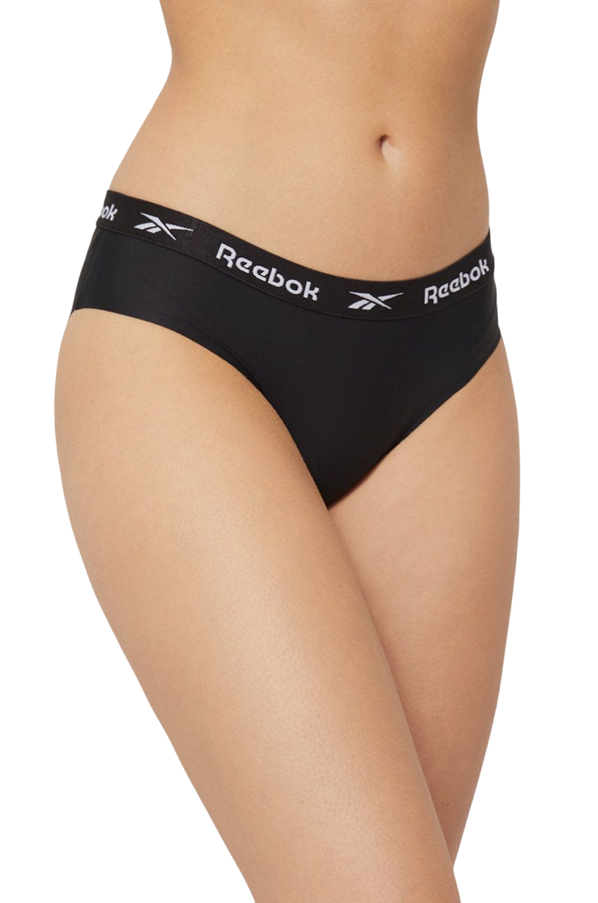 Комплект трусов Reebok для женщин, U4_F9771_RBK, чёрный, голубой, зелёный,  M, 3 шт. - отзывы на маркетплейсе Мегамаркет