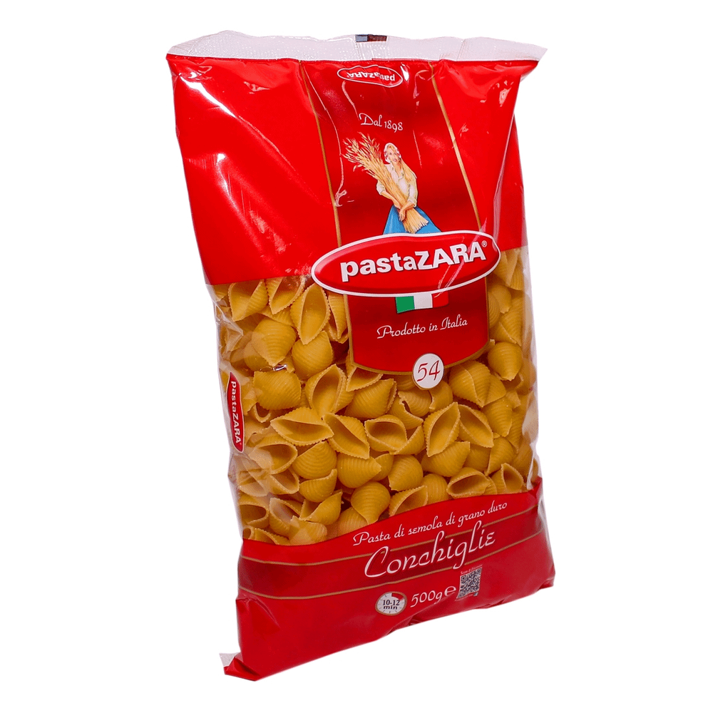 Купить макаронные изделия Pasta Zara Ракушки № 54 500 г, цены на Мегамаркет  | Артикул: 100045568914