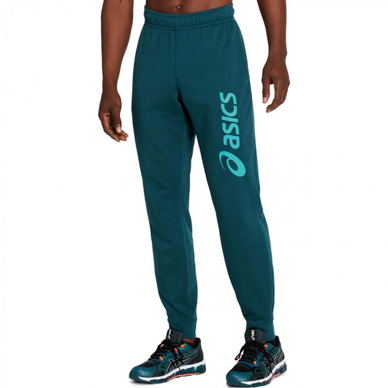 Спортивные брюки мужские Asics ASICS BIG LOGO SWEAT PANT синие S - купить вМоскве, цены на Мегамаркет