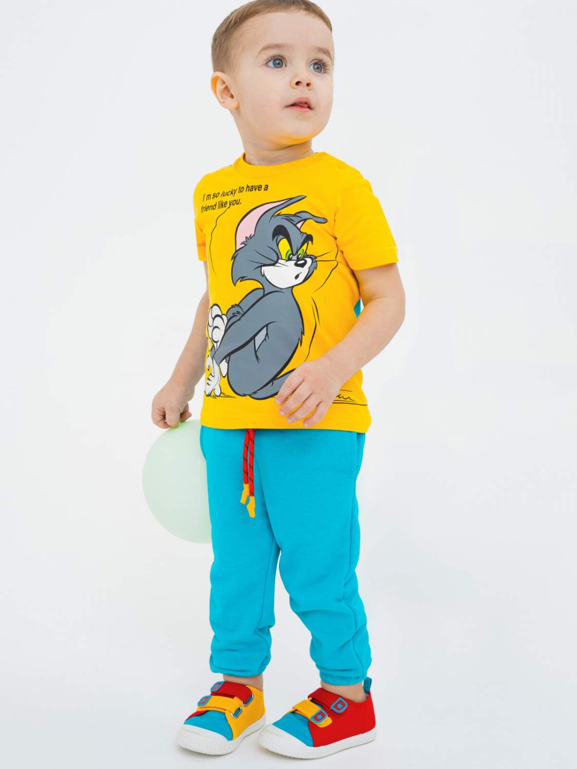 Купить брюки детские PlayToday Baby 12313011, голубой, 86, цены на  Мегамаркет | Артикул: 100051409407