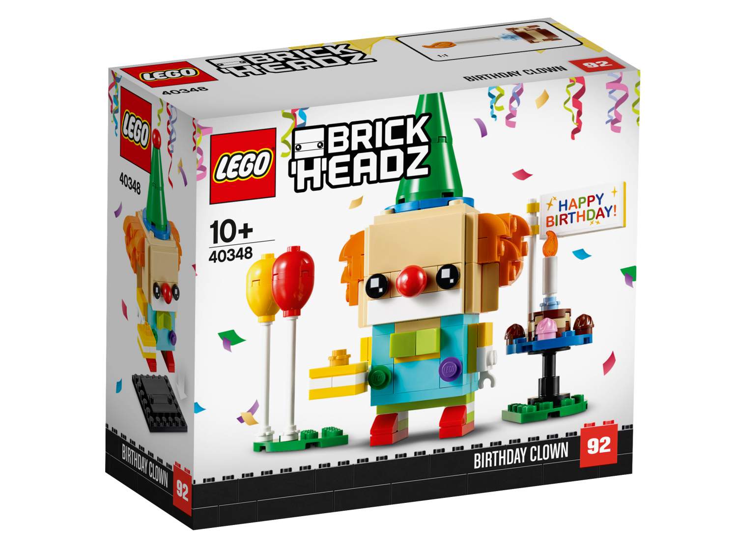 Купить конструктор Brickheadz Клоун на дне рождения LEGO 40348, цены на  Мегамаркет | Артикул: 100028158090