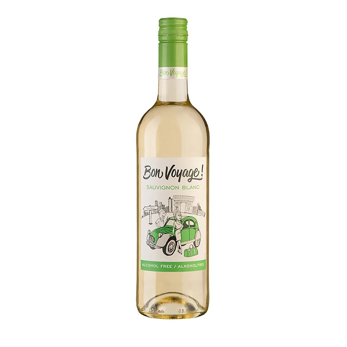 Вино Bon Voyage Sauvignon Blanc, белое, слабогазированное, безалкогольное,  750 мл - отзывы покупателей на маркетплейсе Мегамаркет | Артикул:  100029548849