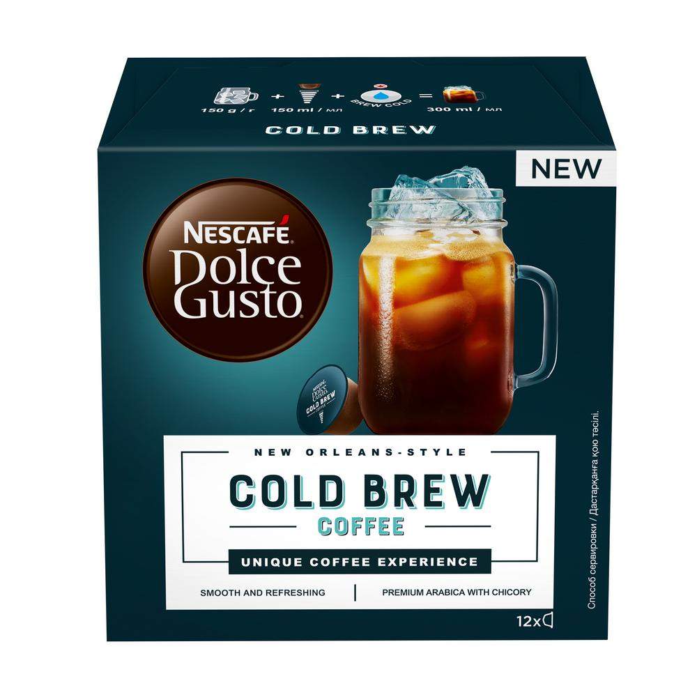 Купить кофе в капсулах Dolce Gusto Cold Brew, 12 кап., цены на Мегамаркет |  Артикул: 600003832743