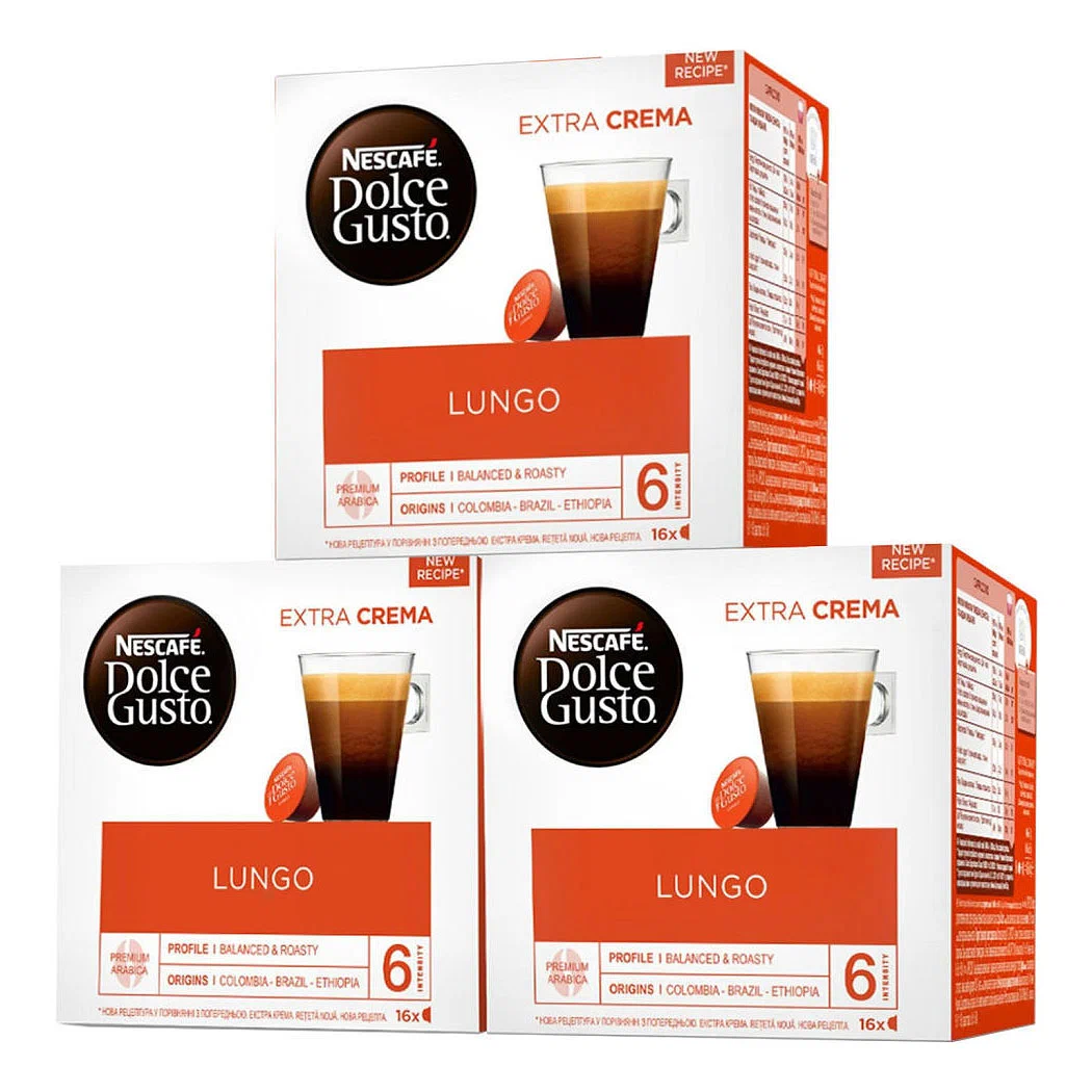 Кофе в капсулах, NESCAFE Dolce Gusto Лунго, 3 упаковки по 16 капсул -  отзывы покупателей на маркетплейсе Мегамаркет | Артикул: 600002153531