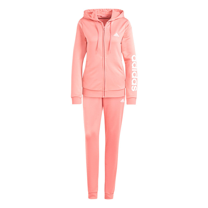 Костюм женский Adidas W LIN FT TS розовый M - купить в Москве, цены на  СберМегаМаркет