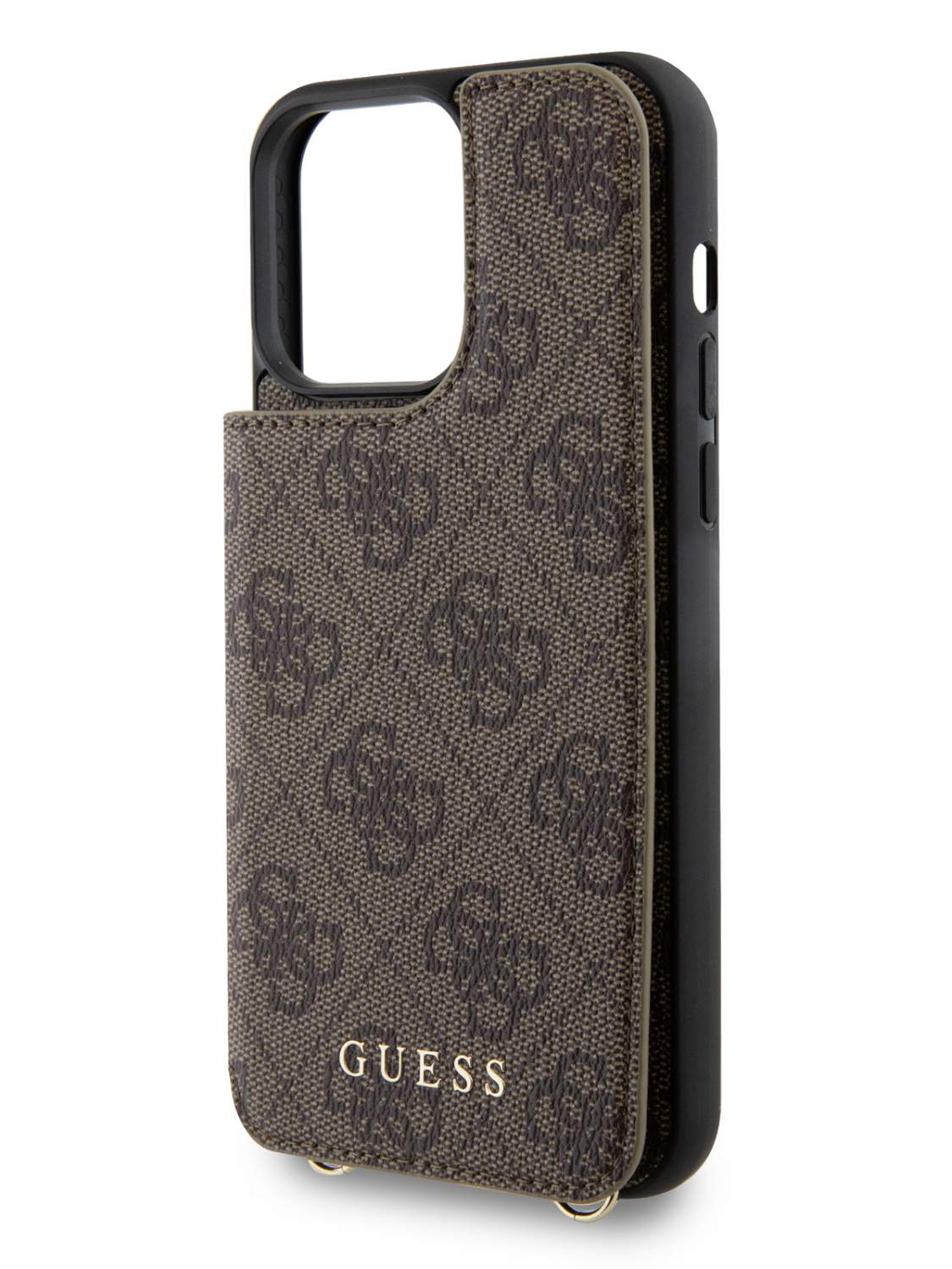 Чехол Guess для iPhone 14 Pro Max с карманом для карты и ремешком Brown –  купить в Москве, цены в интернет-магазинах на Мегамаркет