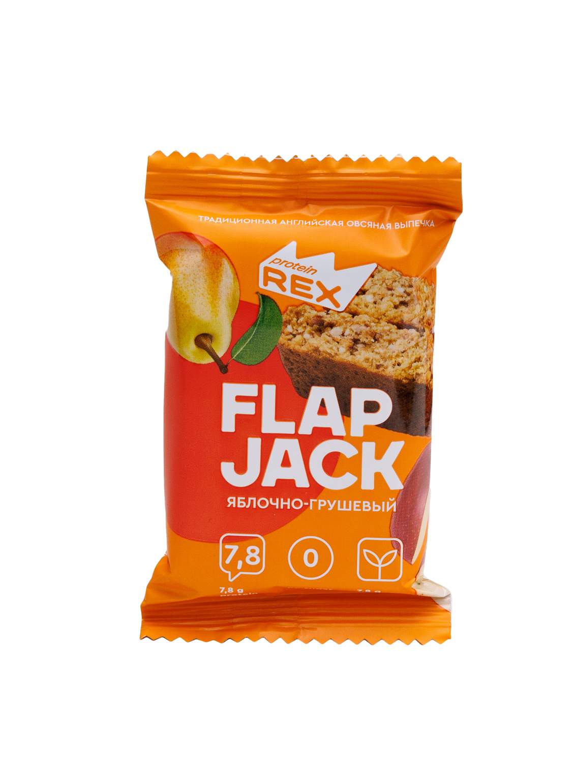 Печенье ProteinRex Flap Jack овсяное, протеиновое, яблоко и груша, 60 г -  отзывы покупателей на Мегамаркет | 100029754711