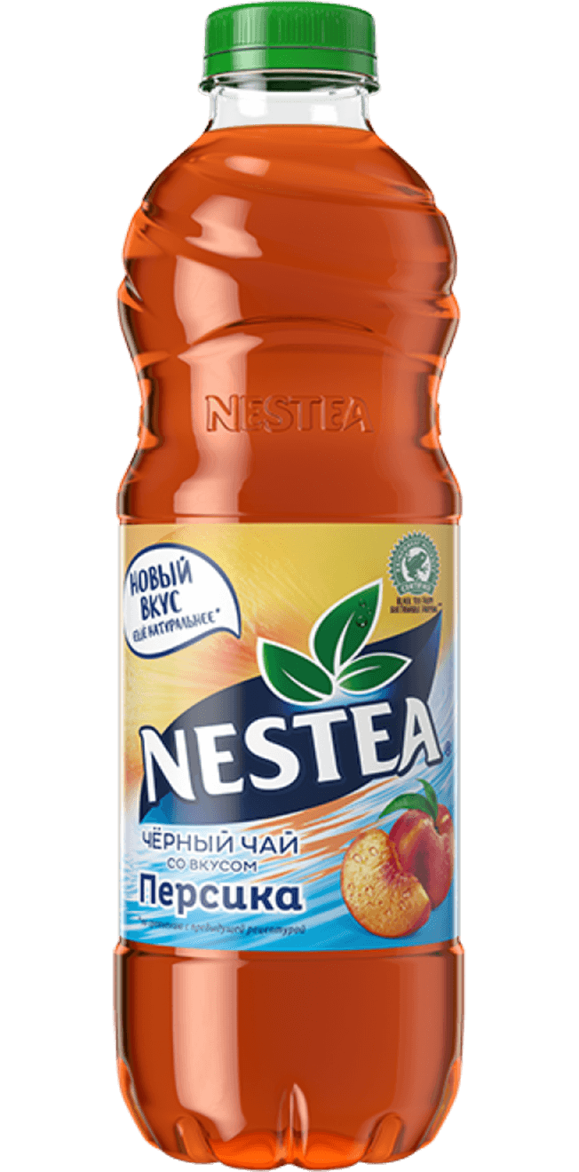 Холодный чай <b>Nestea</b> со вкусом персика 0,5 л - megamarket.ru.