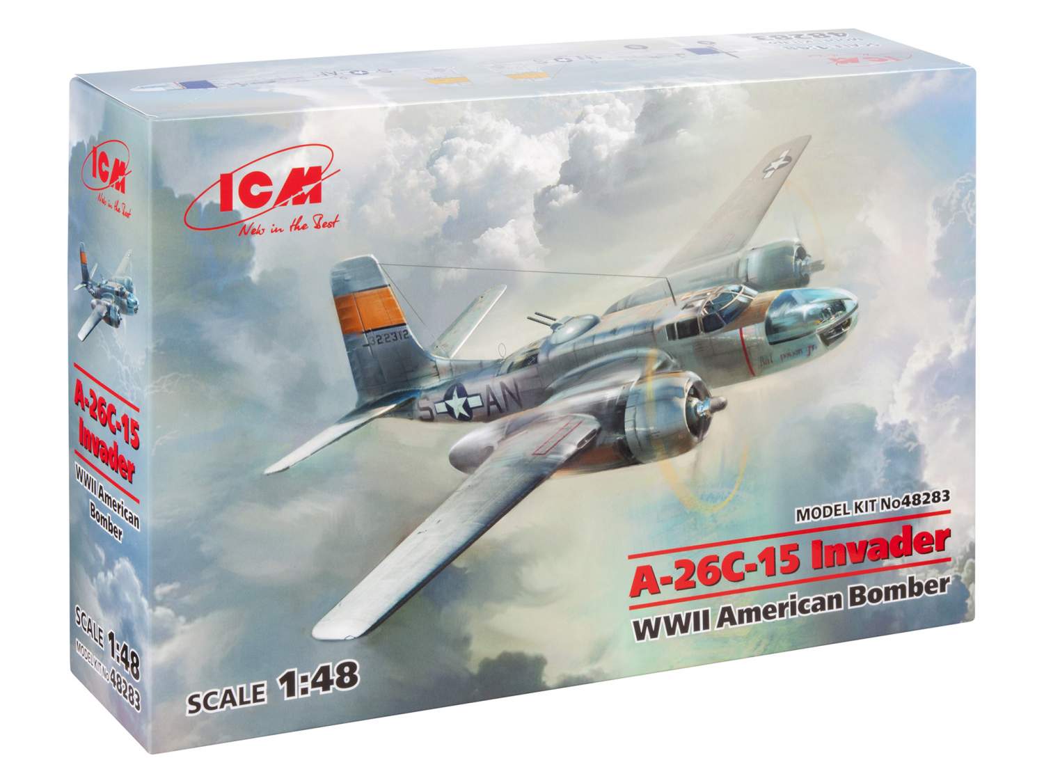 Купить сборная модель ICM 1/48 A-26С-15 Американский бомбардировщик II МВ ,  Invader 48283, цены на Мегамаркет | Артикул: 600004482966