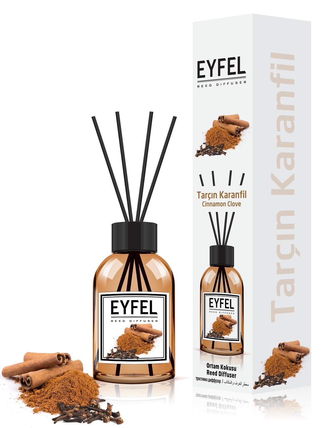 Аромадиффузор диффузор ароматический Eyfel Cinnamon Clove (Корица и  гвоздика) 110 мл - отзывы покупателей на Мегамаркет | 600003704002