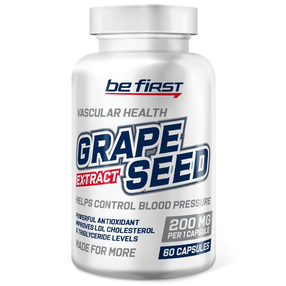 Экстракт виноградных косточек Be First Grape Seed Extract 200 mg - 60  капсул - отзывы покупателей на Мегамаркет