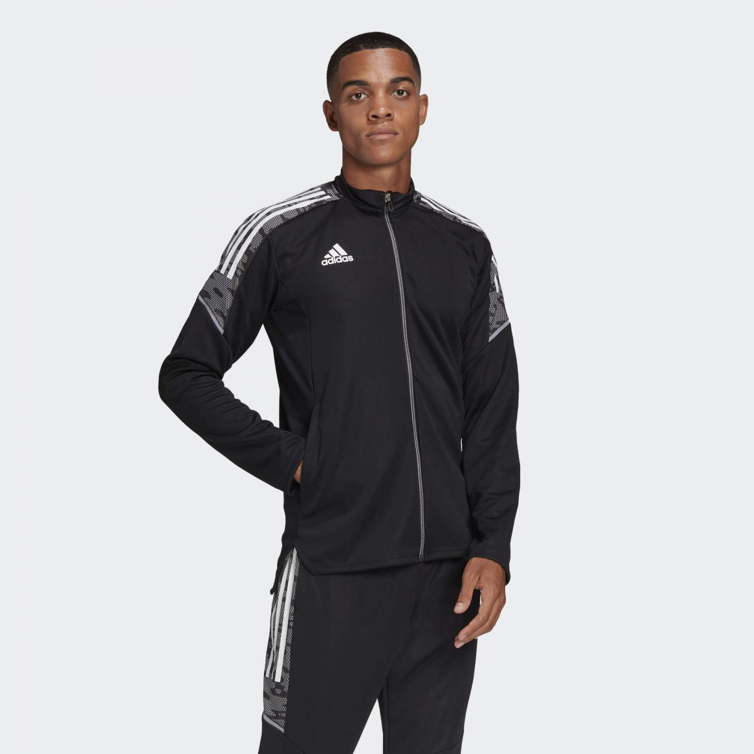 Олимпийка мужская Adidas GH7129 черная S - купить в Москве, цены наМегамаркет