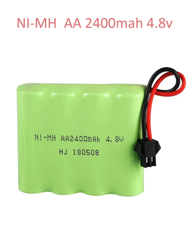 Аккумулятор Ni-Mh 4.8v AA 2400mah для радиоуправляемых игрушек, разъём  SM-2P СМ-2Р YP 2 - купить в ИП Федоров Петр Алексеевич, цена на Мегамаркет