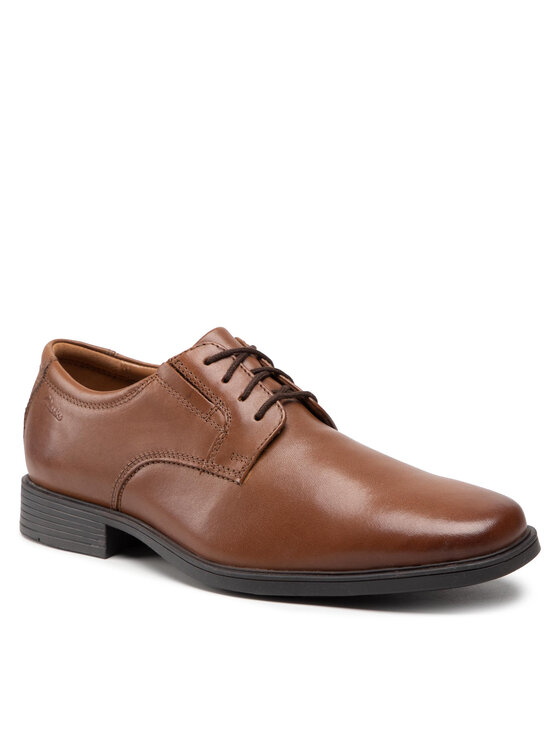 Clarks tilden store plain dark tan