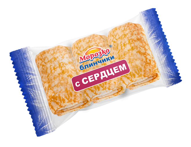 блины с сердцем