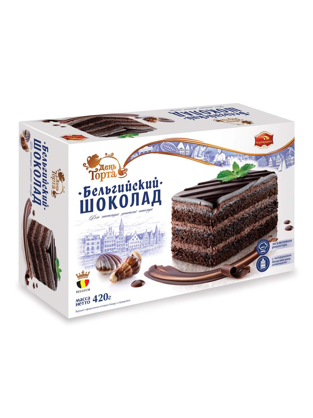 Купить торт Бельгийский шоколад Черемушки 420гр/Вкус знакомый с детства .