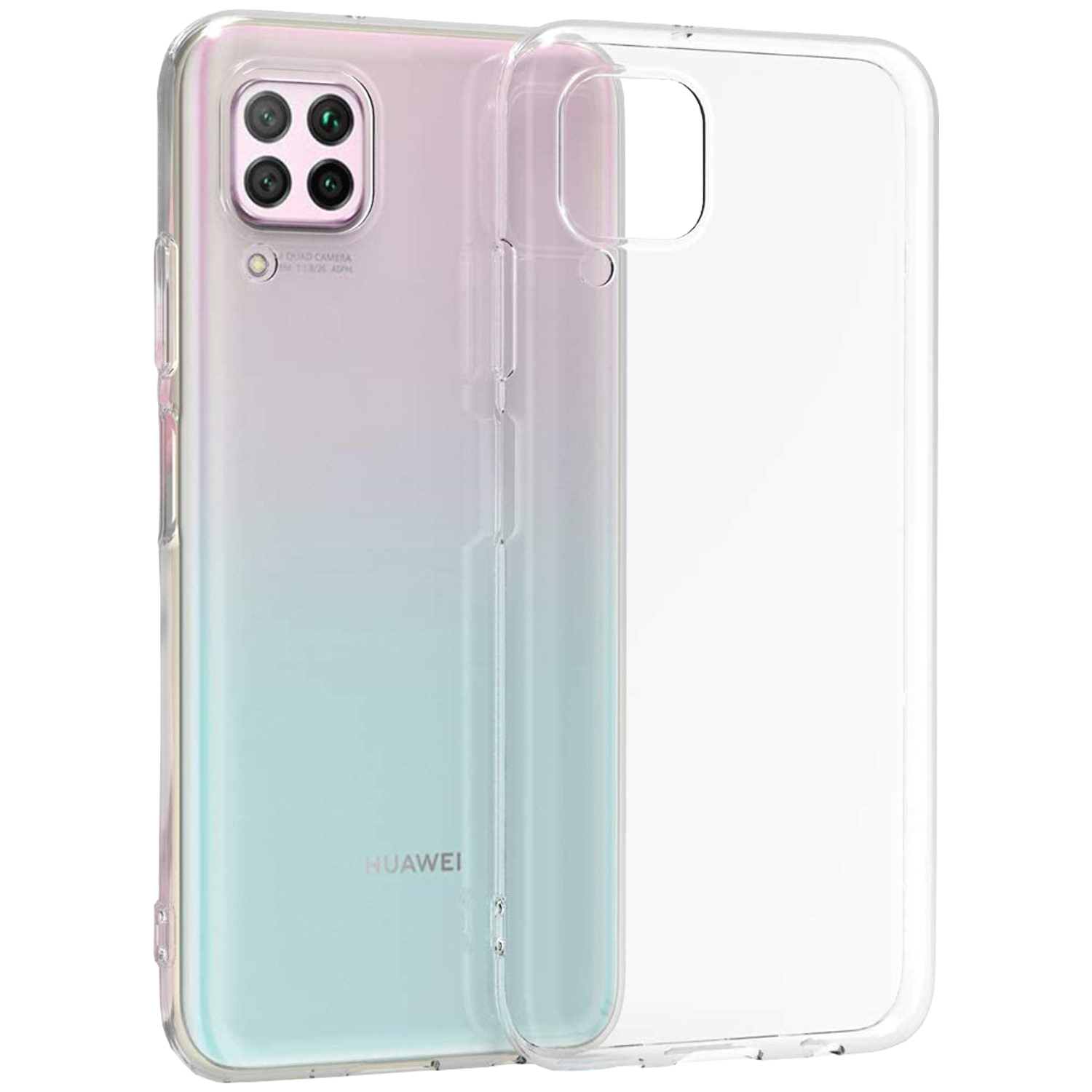 Силиконовый чехол для Huawei P40 Lite (Хуавей П40 Лайт), прозрачный –  купить в Москве, цены в интернет-магазинах на Мегамаркет