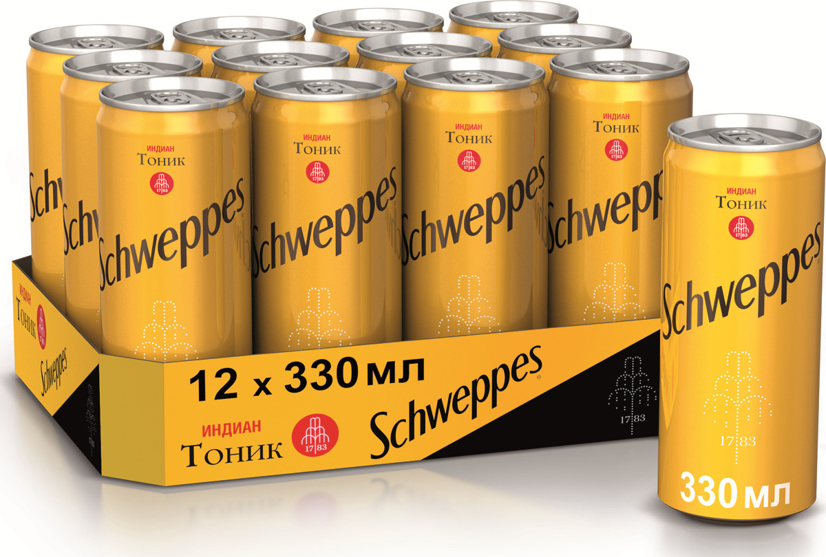 Напиток газированный Schweppes Indian Tonic 0,33 л – купить в Москве, цены  в интернет-магазинах на Мегамаркет