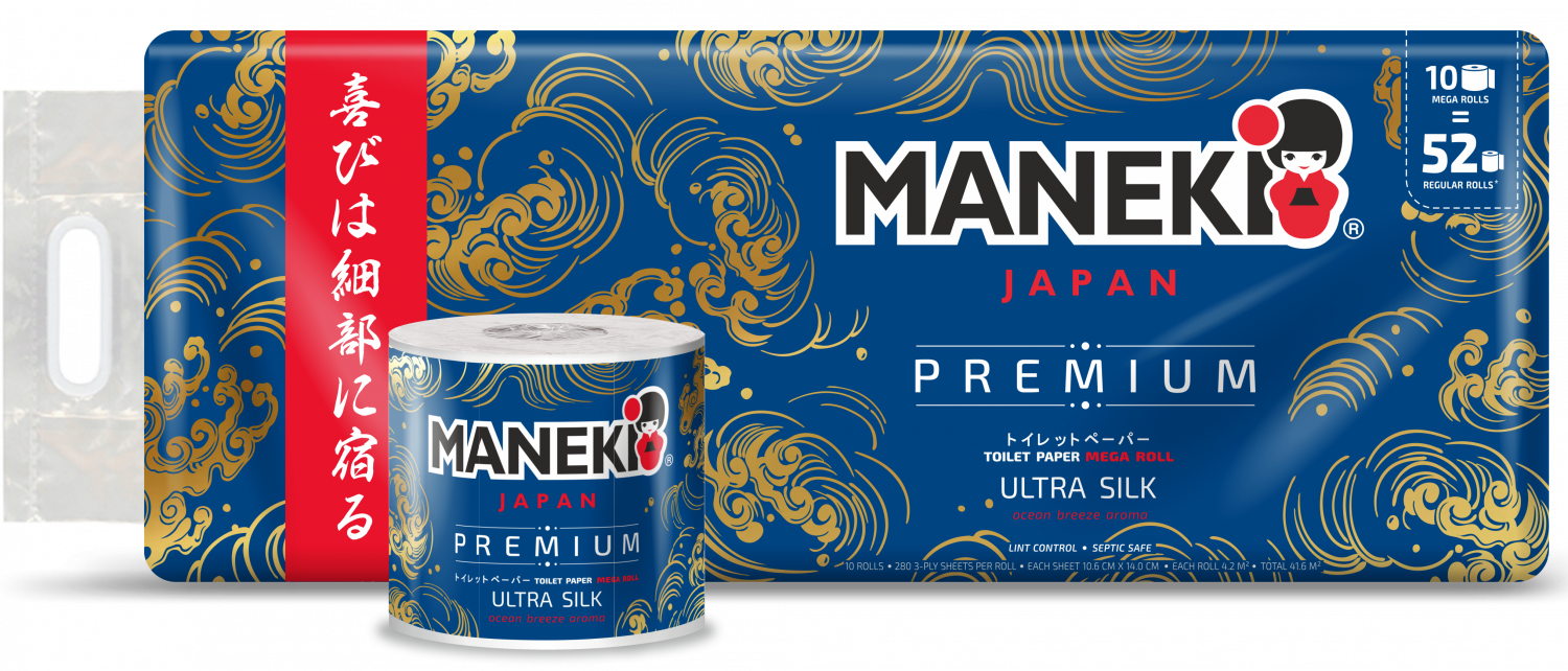 Купить бумага туалетная Maneki PREMIUM серия Ocean, цены на Мегамаркет |  Артикул: 600005168564