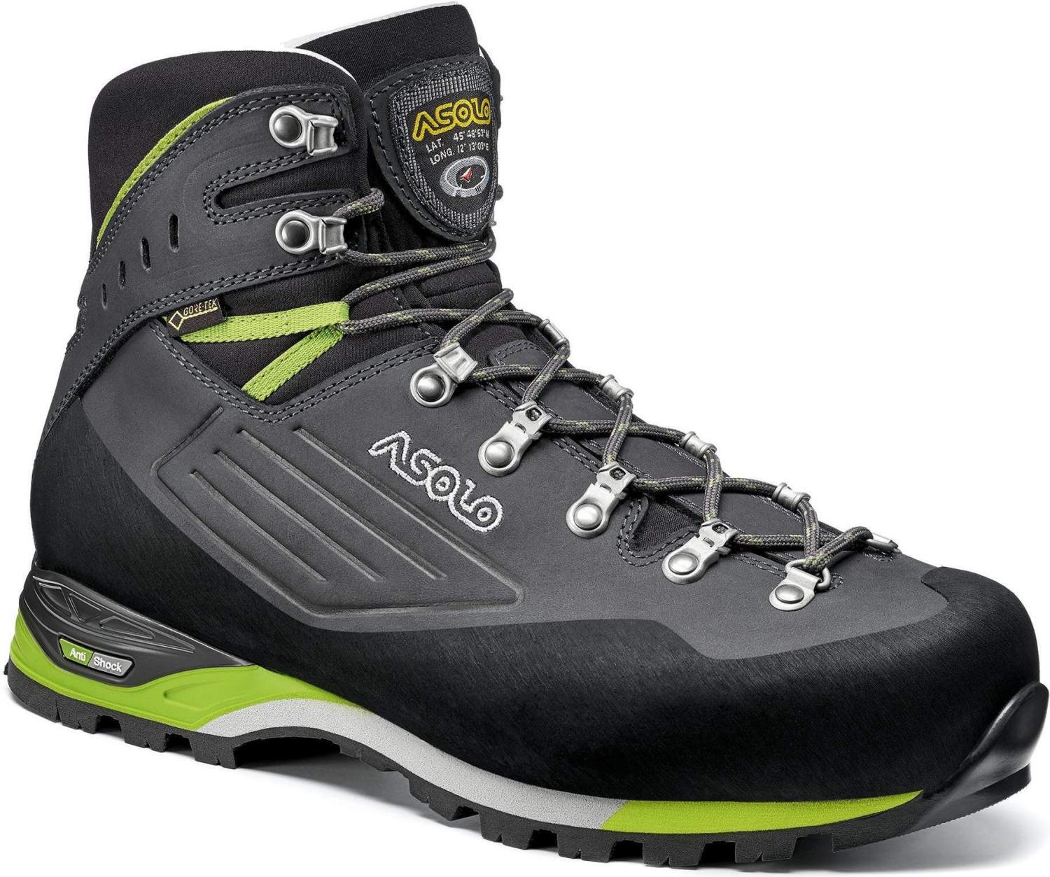 Asolo Superior Gv blue navy green lime 8.5 UK