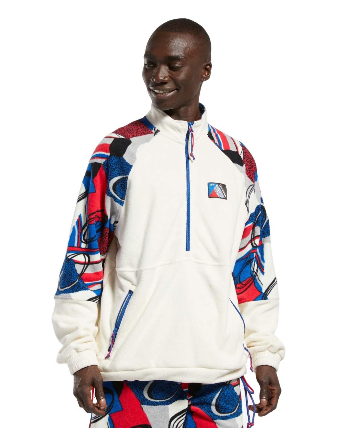 Reebok half zip fleece sale