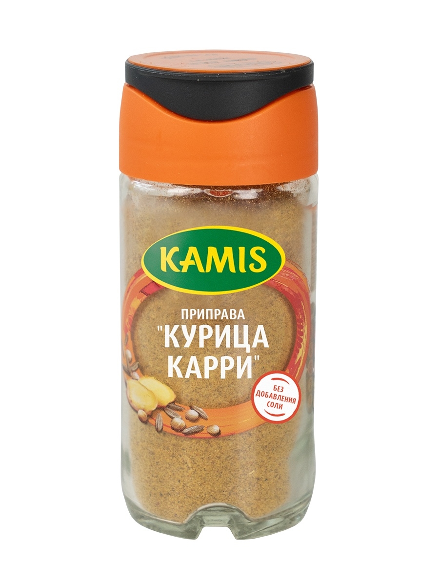 Купить приправа для курицы Kamis Курица карри 39 г, цены на Мегамаркет |  Артикул: 100029463006