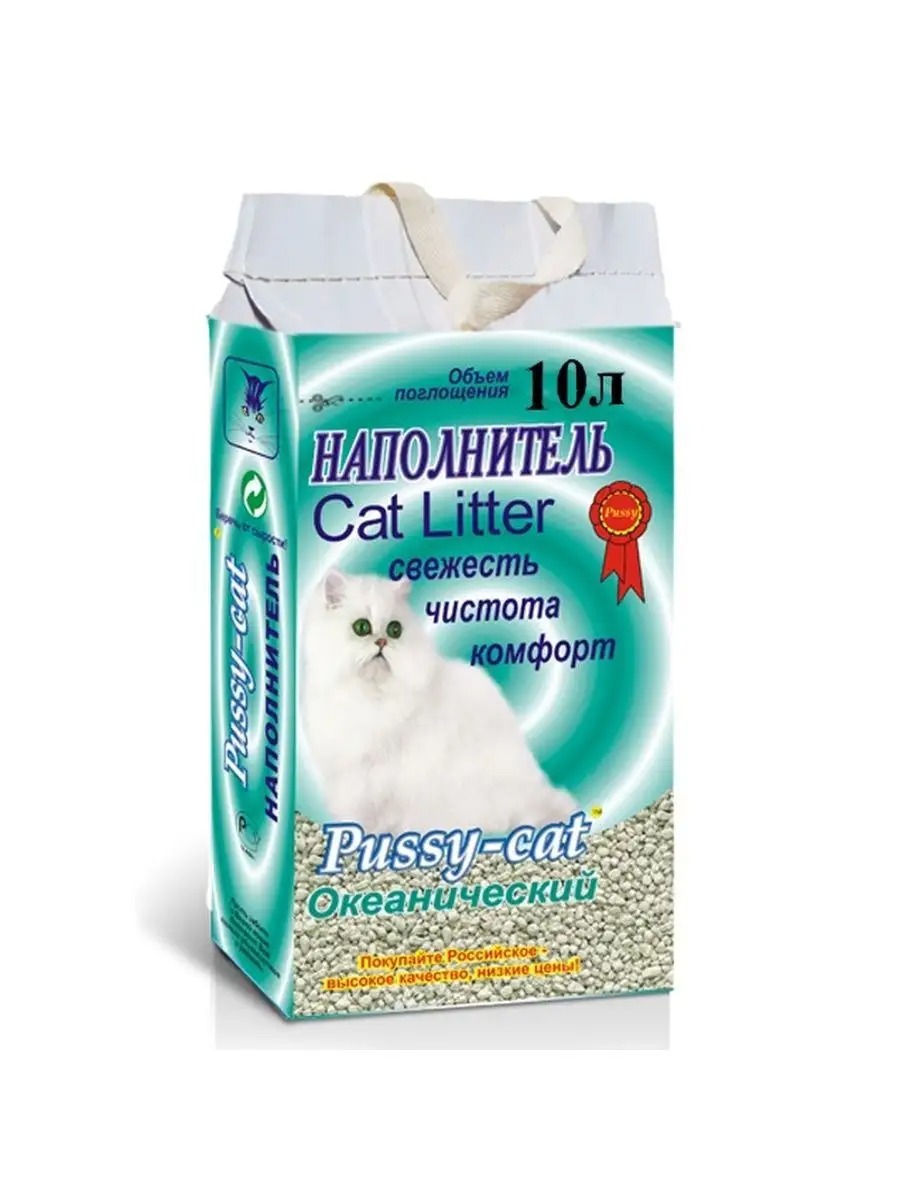 Наполнители для кошачьего туалета Pussy-Cat - купить наполнители для ...