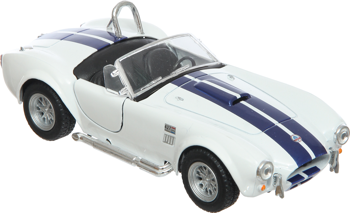 Легковая машина Kinsmart Модель арт КТ5322 4 Shelby Cobra 427 s c 1965 1:32  белая - отзывы покупателей на Мегамаркет