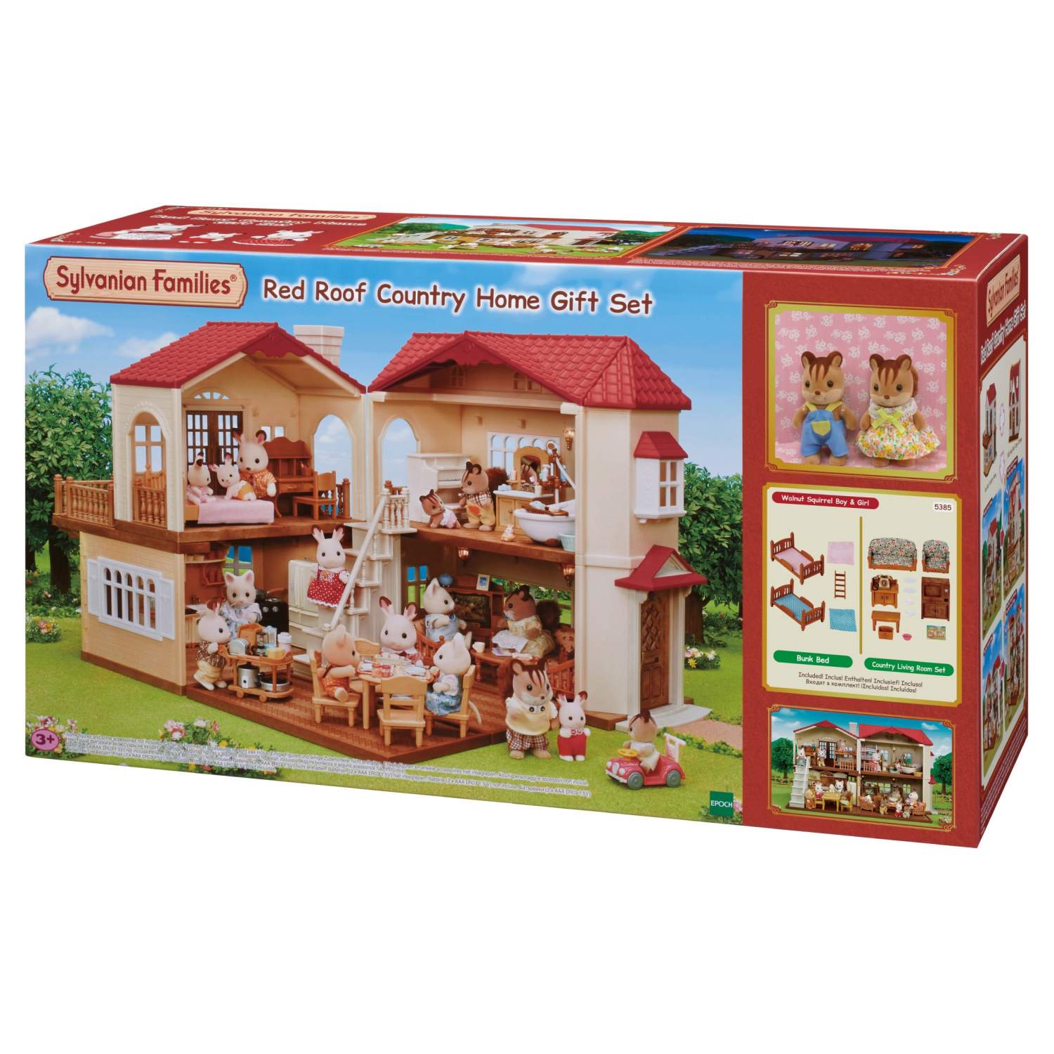 Купить игровой набор Sylvanian Families Большой дом со светом с Бельчатами  5385, цены на Мегамаркет