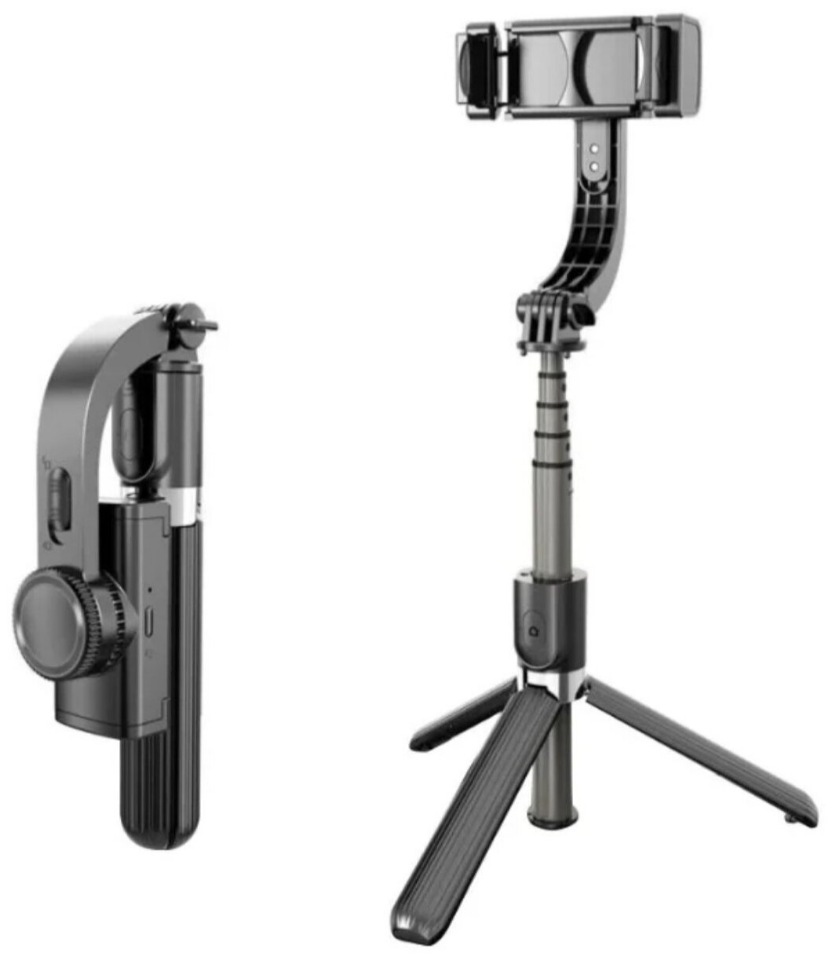 Монопод для селфи и Tiktok Gimbal Stabilizer Black, купить в Москве, цены в  интернет-магазинах на Мегамаркет