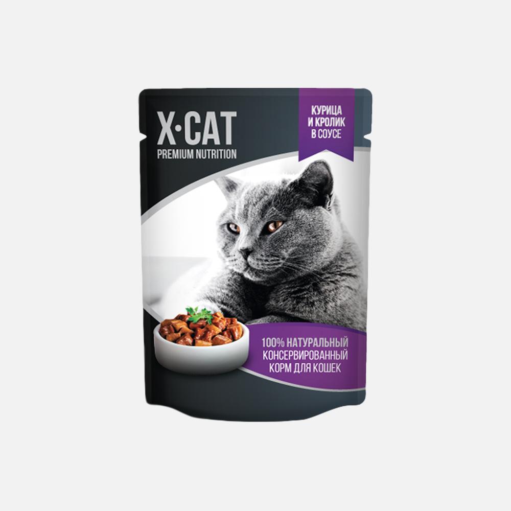 Влажные корма для кошек X-CAT - купить влажные корма для кошек X-CAT ...
