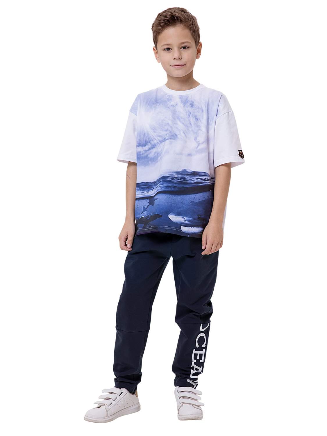 Купить брюки для мальчиков Карамелли О45178 цв. синий р. 152, цены в Москвена Мегамаркет