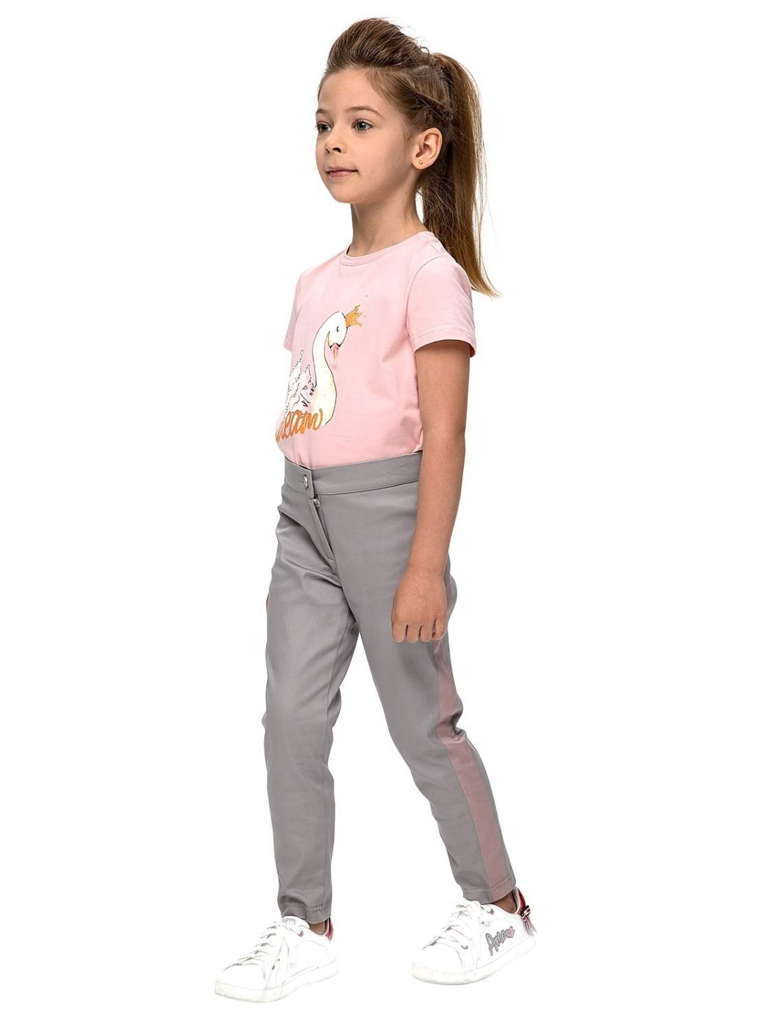 Купить брюки для девочек Карамелли О85228 цв. серый р. 110, цены в Москвена Мегамаркет