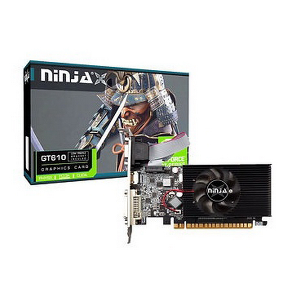 Видеокарта Ninja NVIDIA GT610 PCIE NF61NP023F, купить в Москве, цены в  интернет-магазинах на Мегамаркет