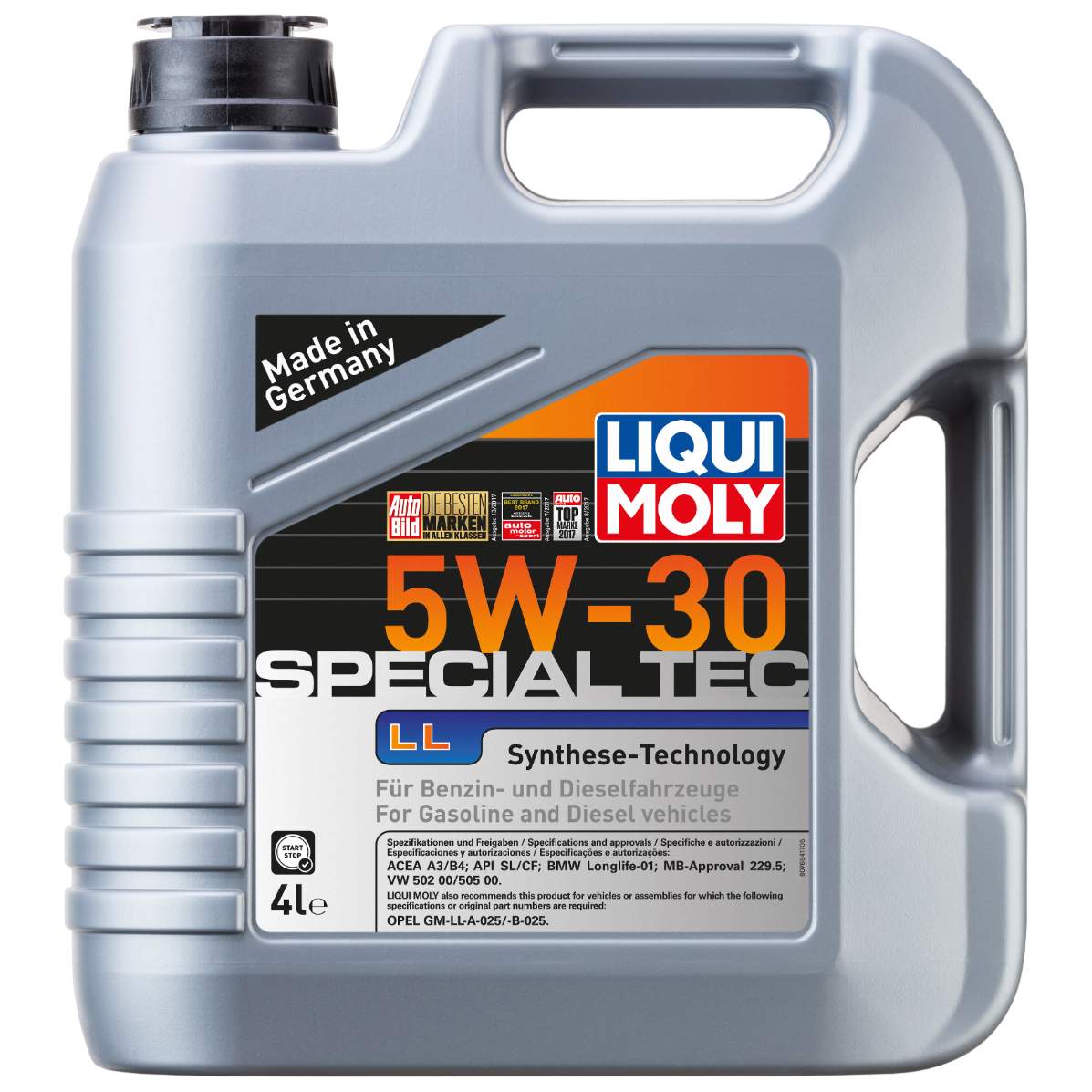 Моторное масло LIQUI MOLY Special Tec LL 5W31 4л - отзывы покупателей на  Мегамаркет | 100039387032