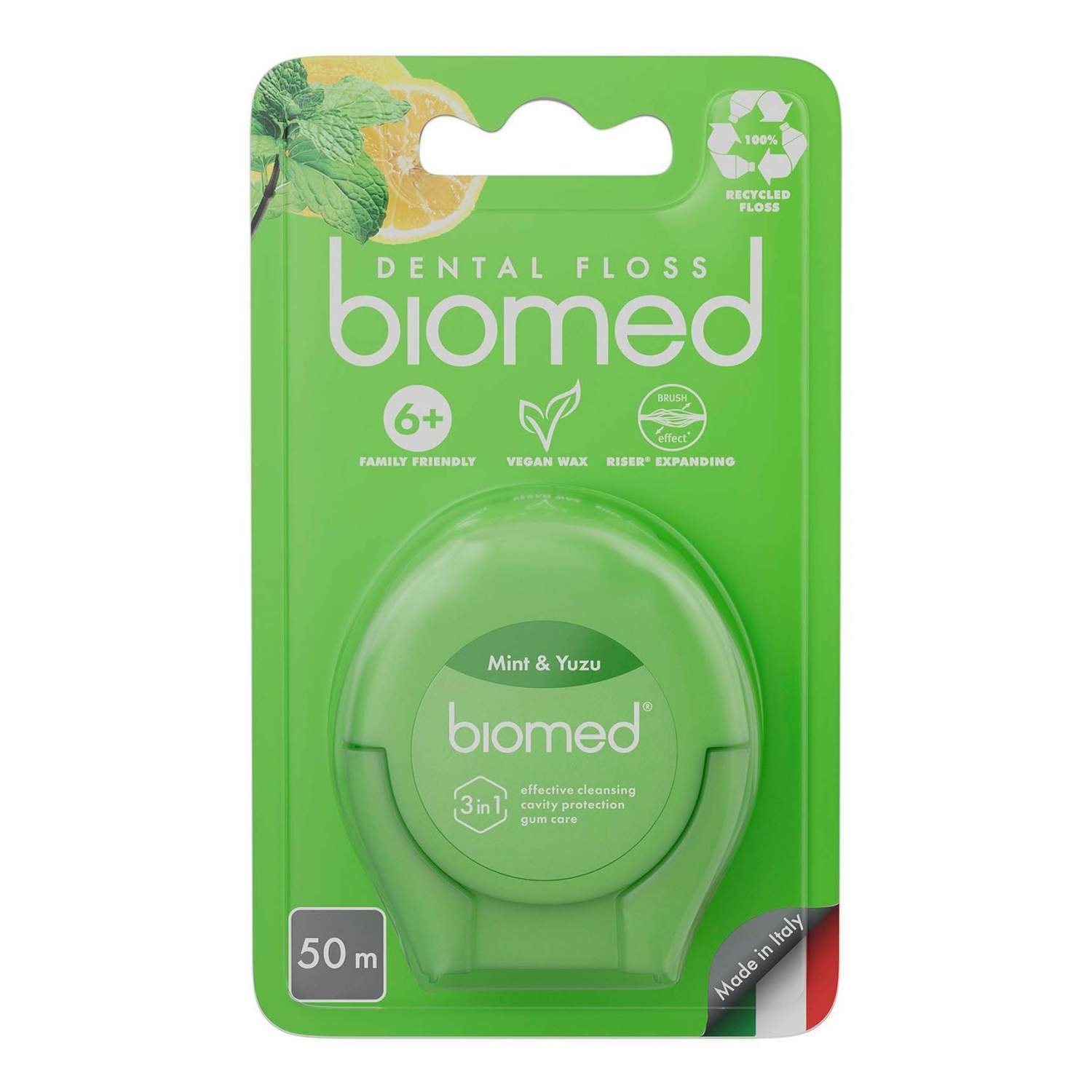 Зубная нить BioMed мята-юдзу 50 м - купить в POLZAru Казань, цена на  Мегамаркет