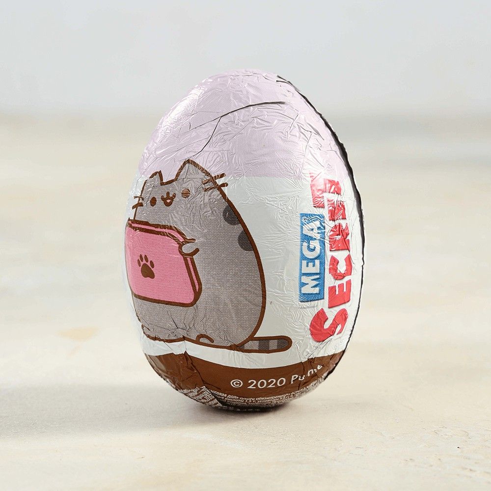 Купить шоколадное яйцо Mega Secret Pusheen с игрушкой 20 г, цены