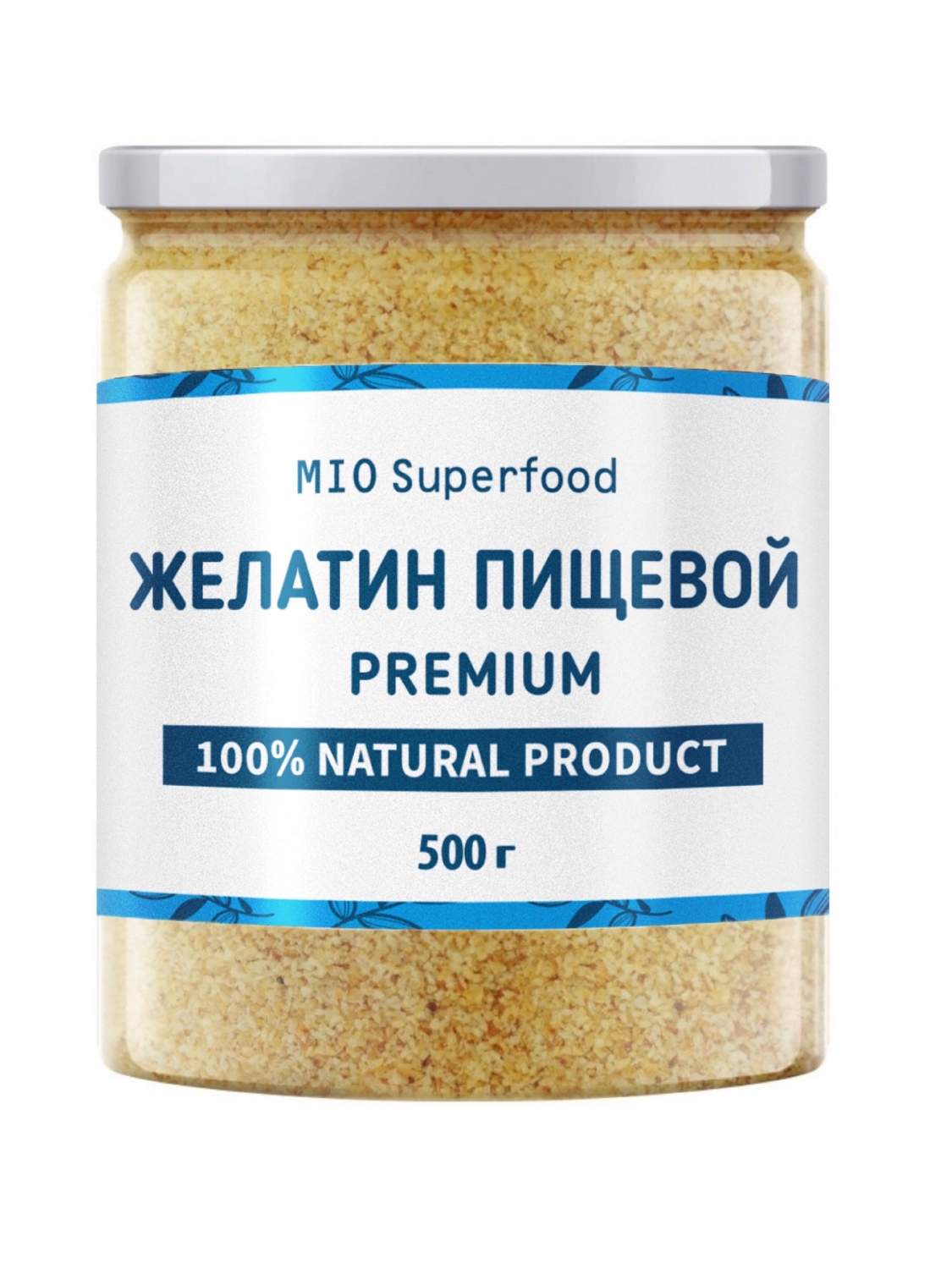 Купить желатин MIO Superfood пищевой для приготовления желе говяжий 200  bloom, 500 г, цены на Мегамаркет | Артикул: 600008968306