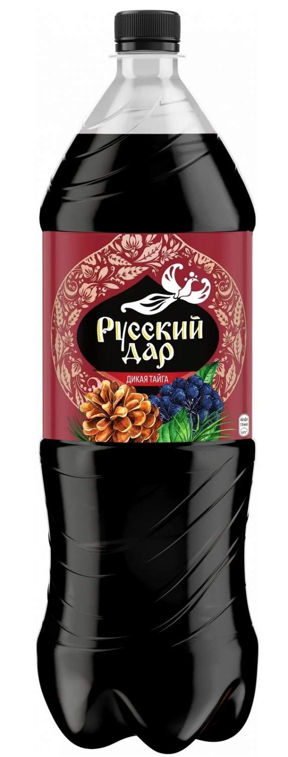 Купить напиток Русский дар Дикая тайга газированный, 1,5 л, цены на  Мегамаркет | Артикул: 100051114364