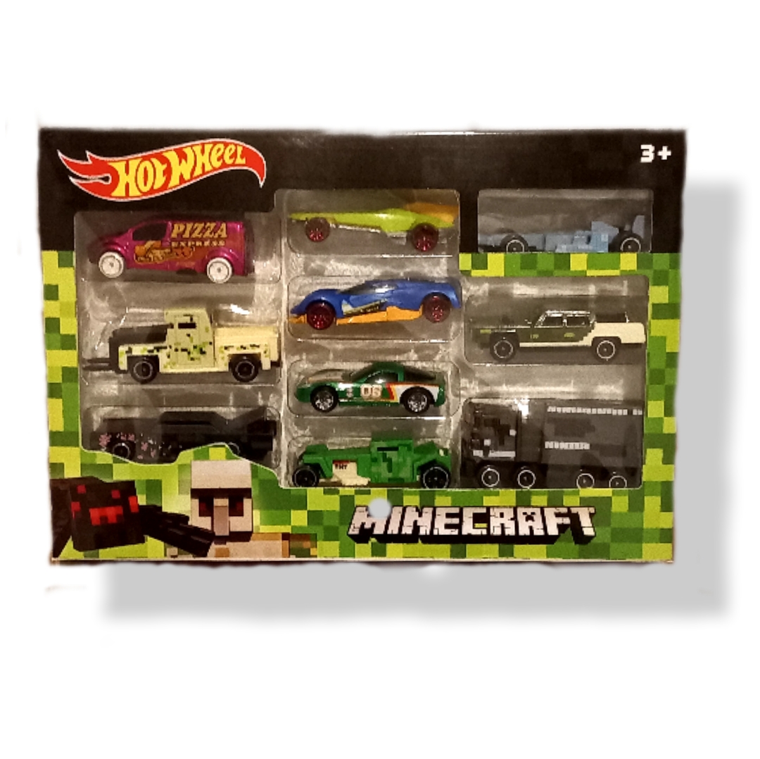 Набор машинок Hot Wheels MINECRAFT, 10 штук, 1604-11 – характеристики на  Мегамаркет