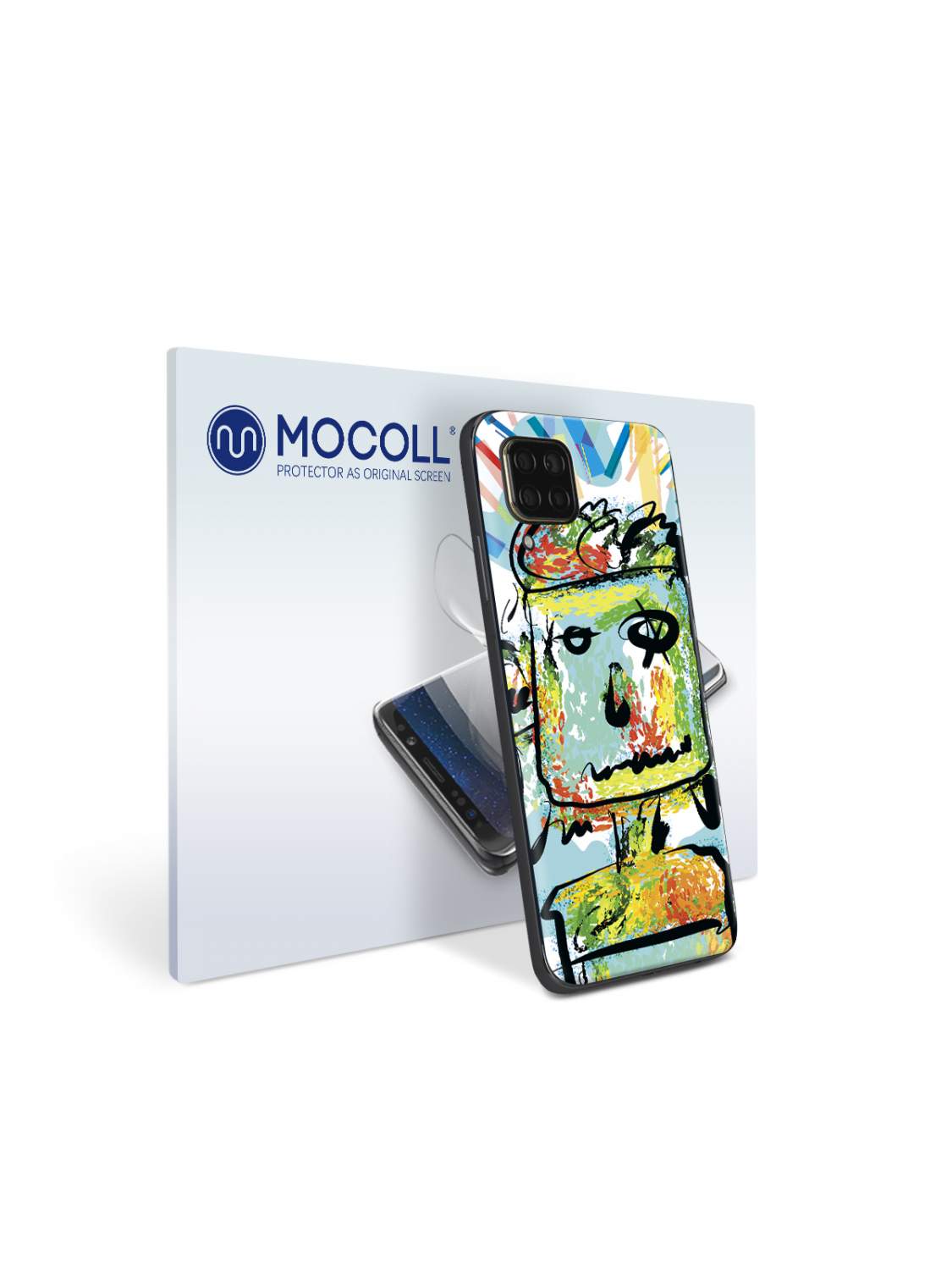 Пленка защитная MOCOLL для задней панели Huawei Mate 20 Lite Рисунок  портрет, купить в Москве, цены в интернет-магазинах на Мегамаркет