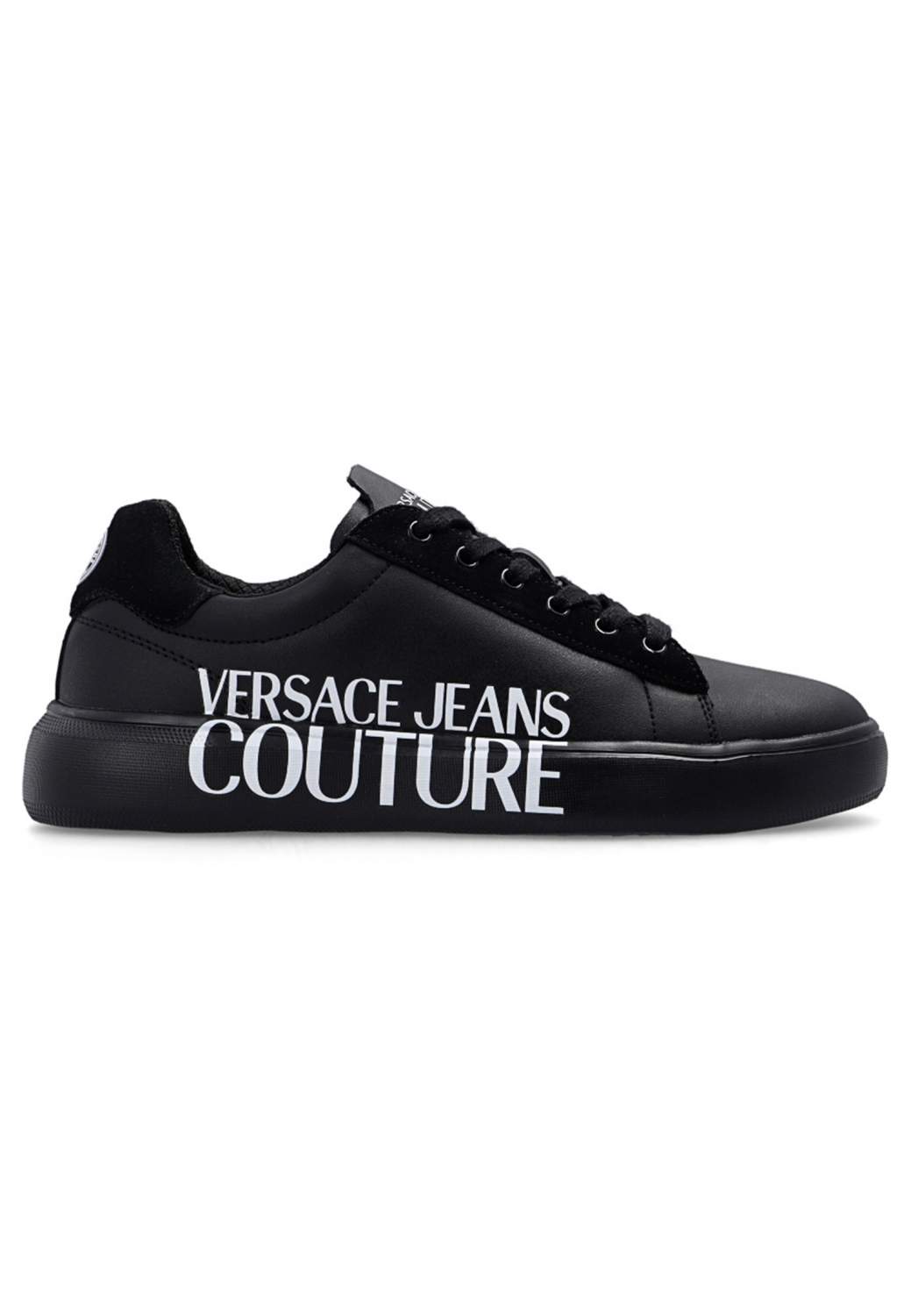 Кеды женские Versace Jeans Couture 141401 черные 40 EU - купить в Москве,цены на Мегамаркет