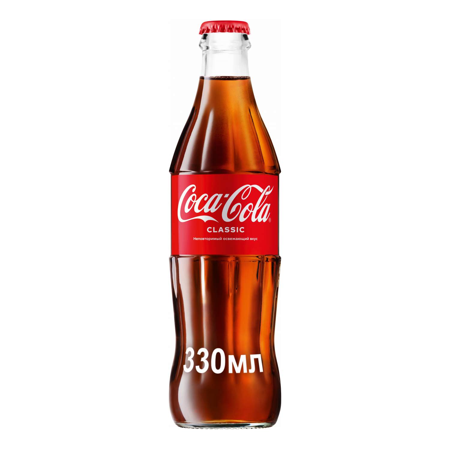 Купить напиток сильногазированный Coca-Cola сlassic стекло 0.33 л, цены на  Мегамаркет | Артикул: 100023697498