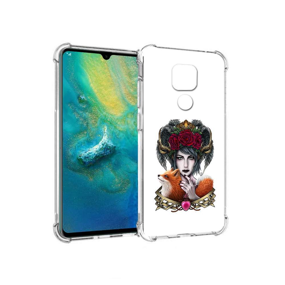 Чехол MyPads Tocco для Huawei Mate 20x девушка с лисой (PT124578.30.314),  купить в Москве, цены в интернет-магазинах на Мегамаркет