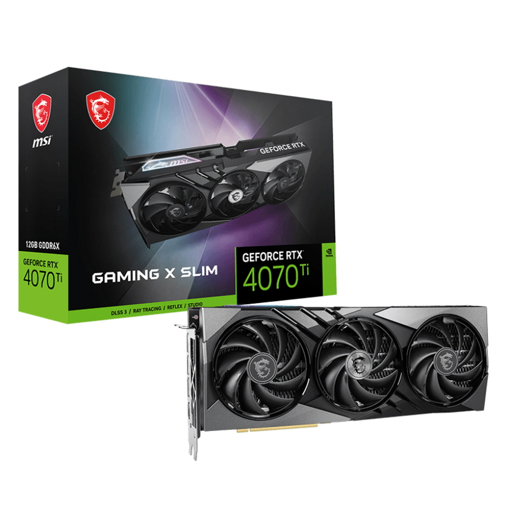 Видеокарта MSI NVIDIA RTX 4070 Ti GAMING X SLIM 12G - отзывы покупателей на  маркетплейсе Мегамаркет | Артикул: 600013544911