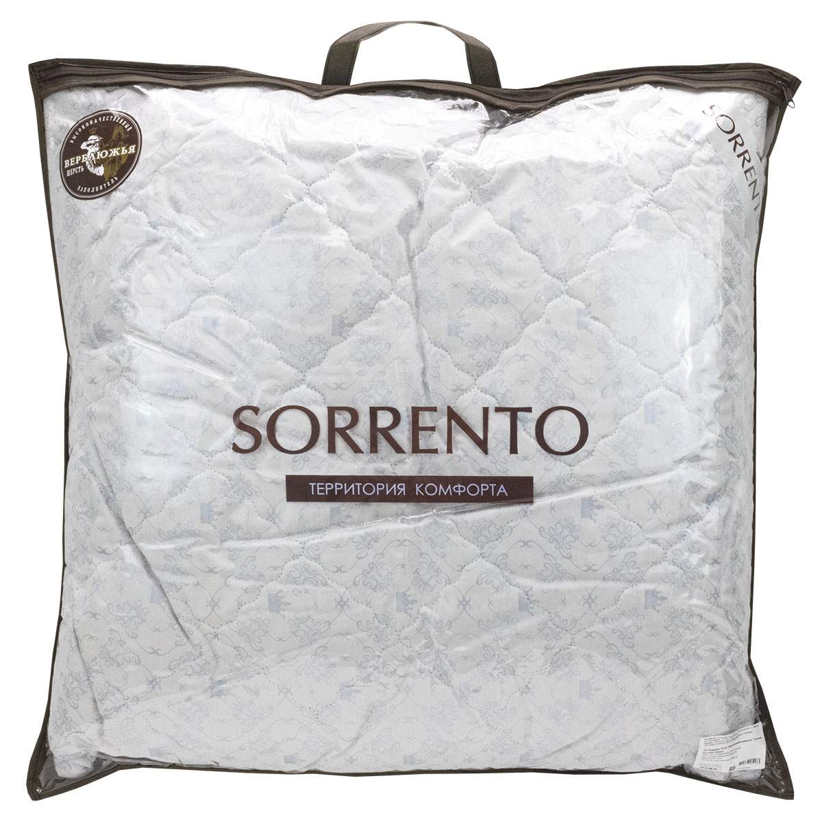 Подушка для сна SORRENTO DELUXE стеганая Верблюжья шерсть 70x70 см на  диван, кровать - купить в Москве, цены на Мегамаркет