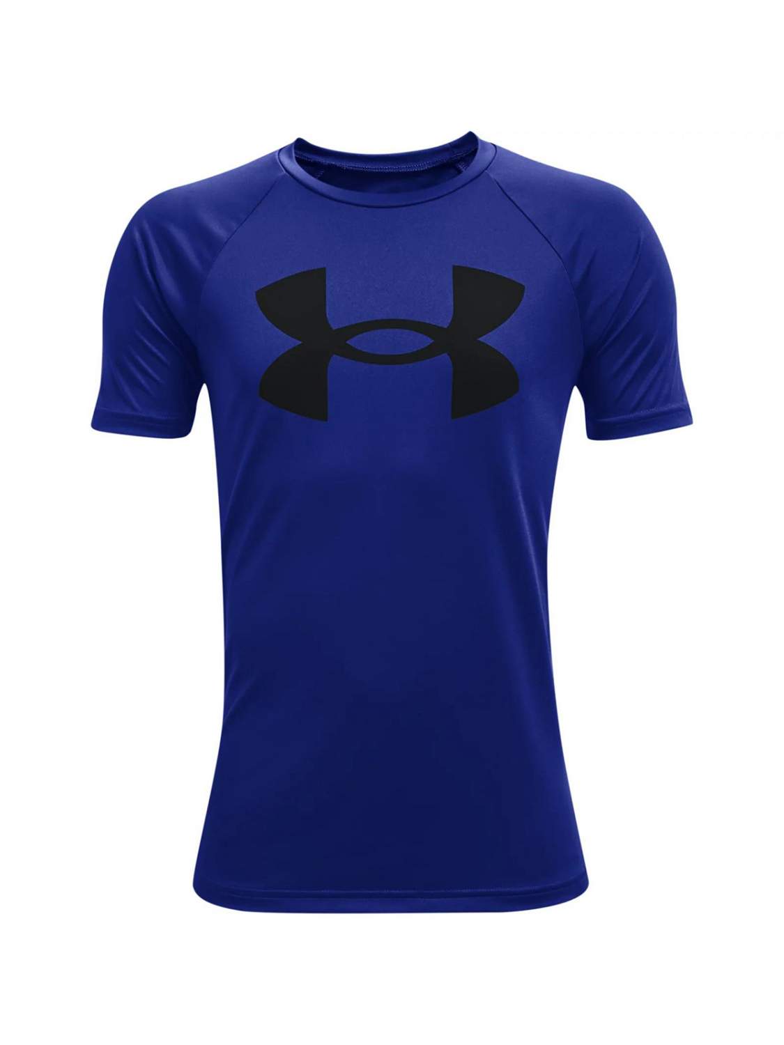 Купить футболка Under Armour Tech Big Logo SS Tee 1363283-400 синий р.158,  цены на Мегамаркет | Артикул: 100029172123