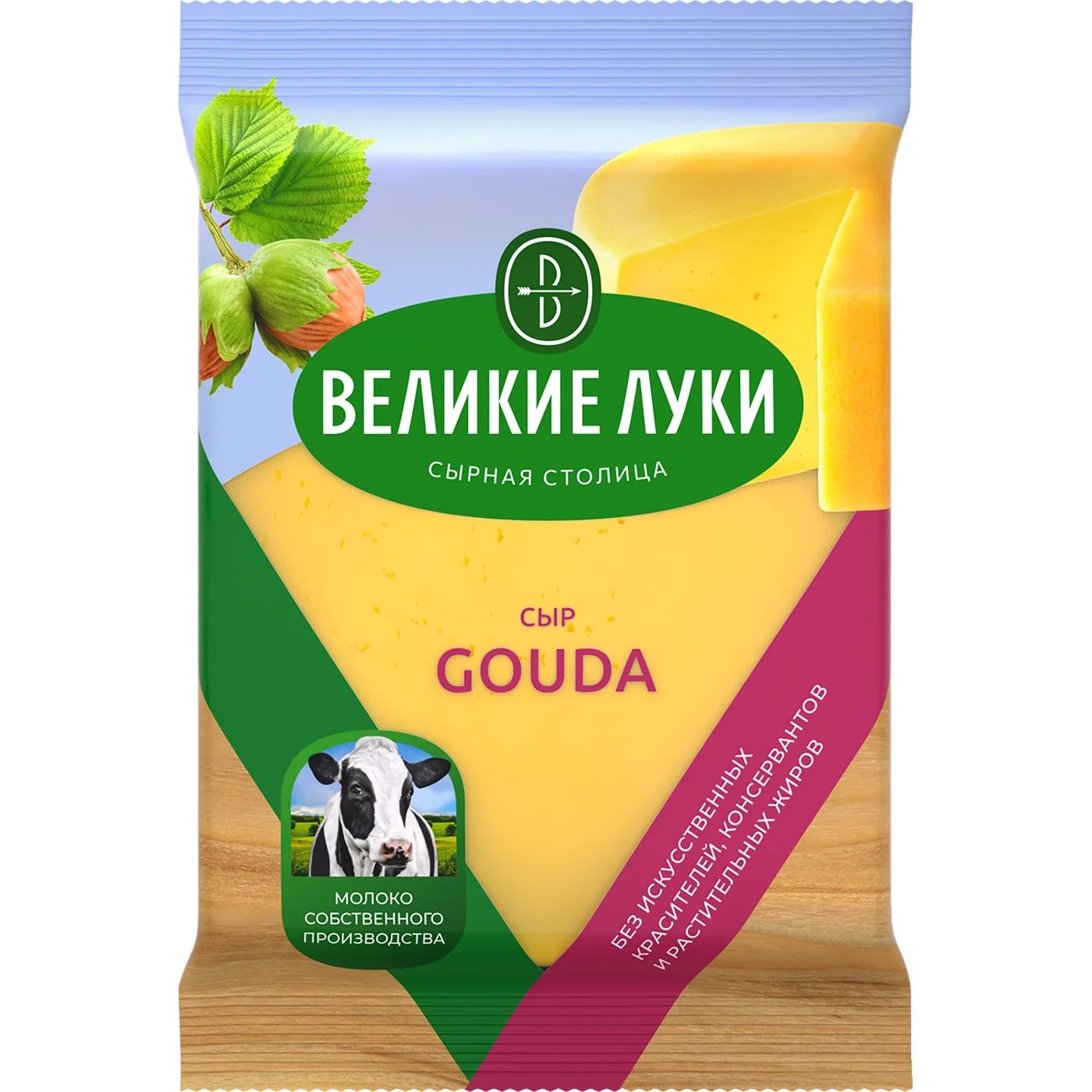 Купить сыр полутвердый Великие Луки Gouda 45% БЗМЖ, цены на Мегамаркет |  Артикул: 100061039279