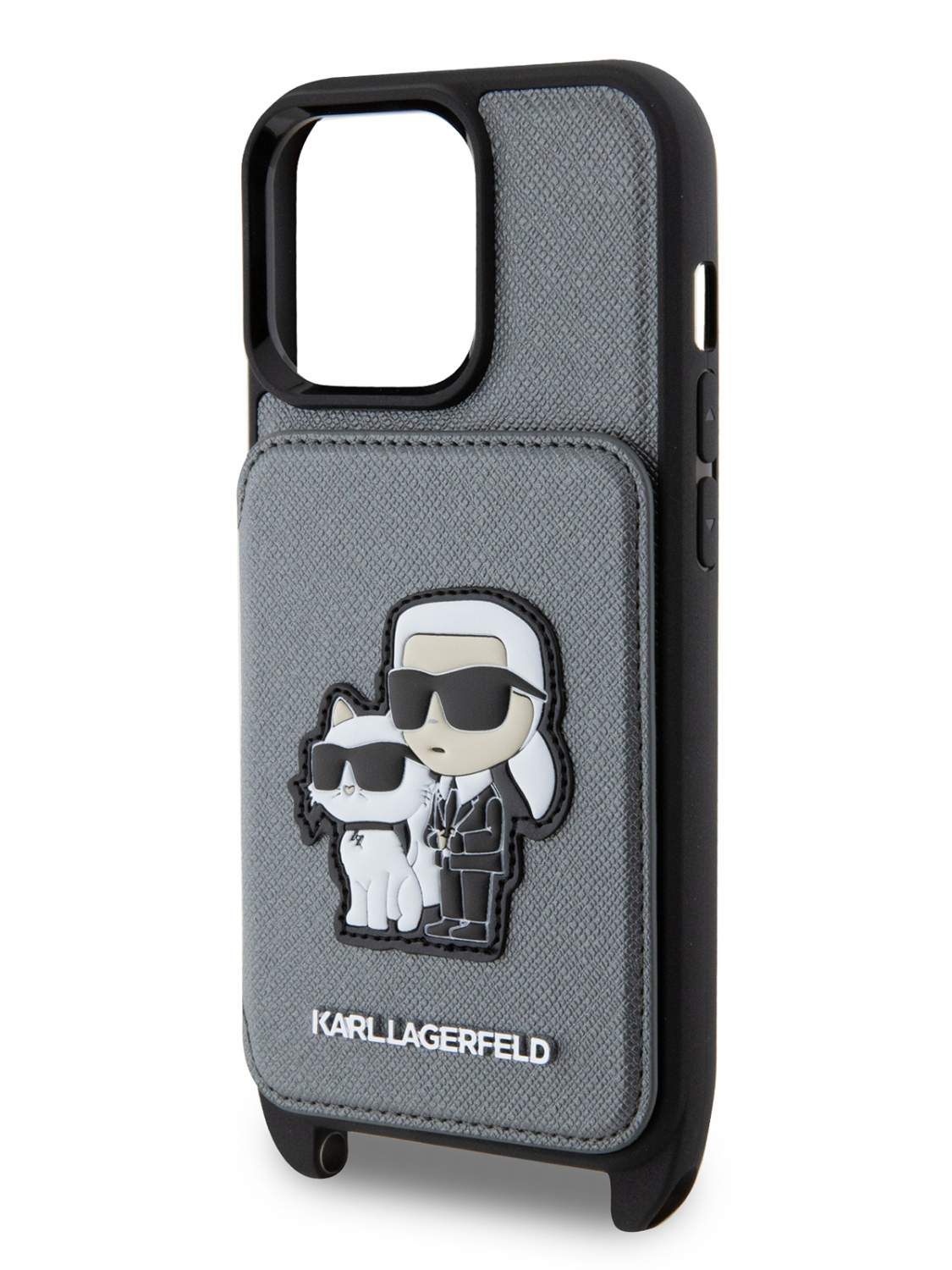 Чехол Karl Lagerfeld для iPhone 13 Pro с карманом для карт и ремнем, Silver  - отзывы покупателей на маркетплейсе Мегамаркет | Артикул: 600013093602